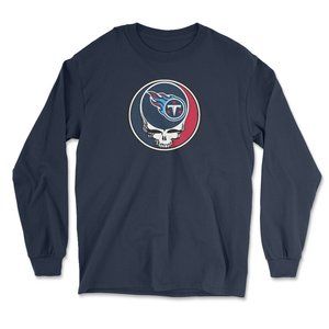 On The Lot Tennessee Titans Grateful Dead & Company parody long Sleeve T-shirt